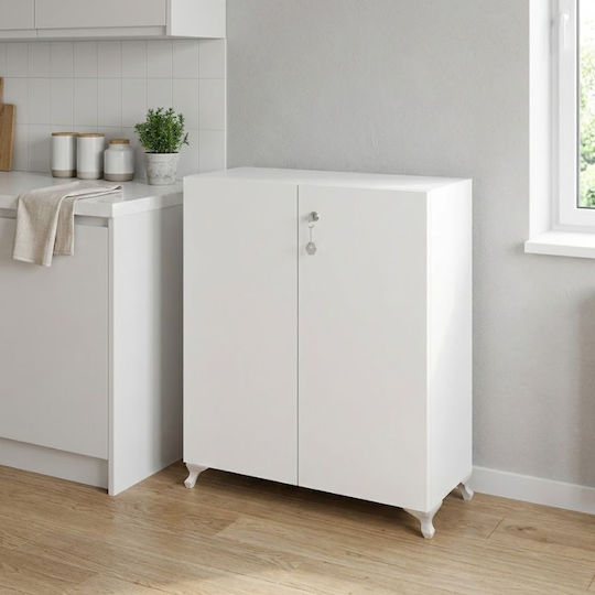 Megapap Cilem Ντουλάπι Μπάνιου 70x32x88cm Λευκό