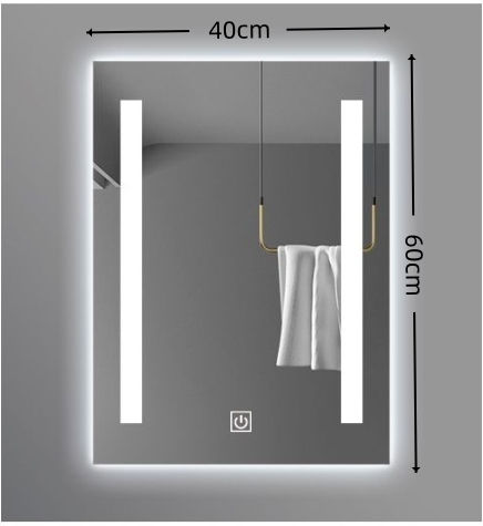 Eclipse 72 EC72-WHITE Καθρέπτης Led Αφής από Πλαστικό 40x60cm Λευκός Eclipse 72 EC72-WHITE Καθρέπτης Led Αφής από Πλαστικό 40x60cm Λευκός