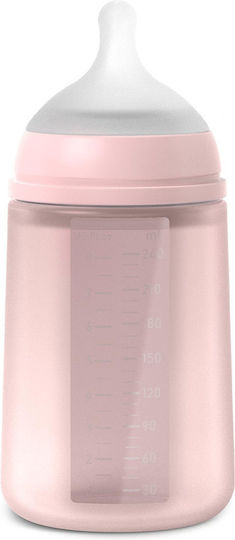 Suavinex Plastic Baby Bottle Anti-Colic with Silicone Teat Pink Rosewater 240ml