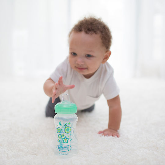 Dr. Brown's Kunststoff Babyflasche Gegen Koliken mit Silikon Saugflasche Für 6+ Monate 270ml