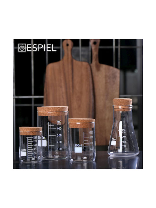 Espiel Σετ 6τμχ Βάζα Γενικής Χρήσης με Φελλό 500ml