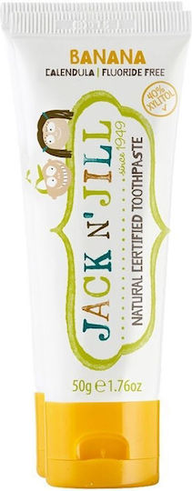 Jack n' Jill Baby Toothpaste for 6m+ with Banana Flavor Fluoride-Free 50gr