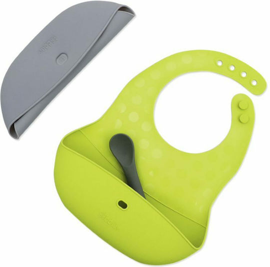 Bbluv Impermeabila Bavetă Silicon cu Buzunar Green-grey 2buc