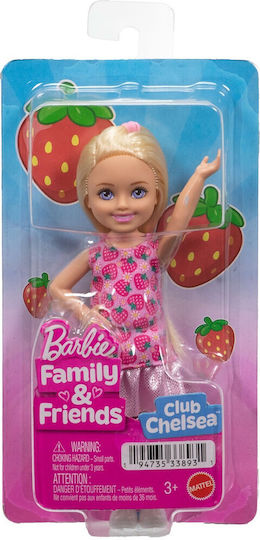 Barbie Family & Friends - Păpușă Chelsea Căpșună Pentru 3+ Ani