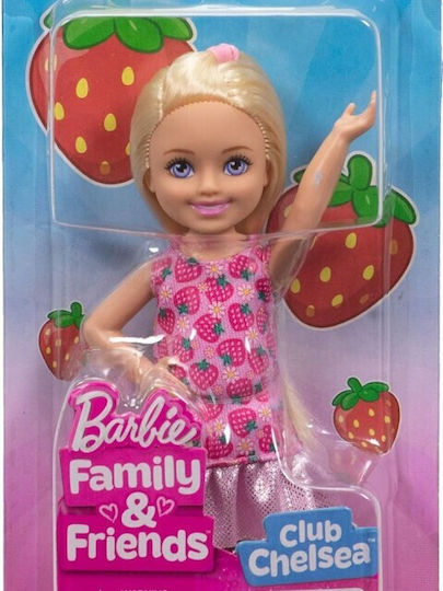 Barbie Family & Friends - Păpușă Chelsea Căpșună Pentru 3+ Ani