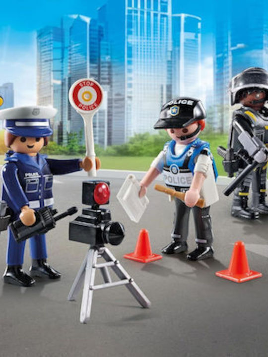 Easter Candle with Toy Action Heroes Police Figures Set for Ages 4-10 Playmobil