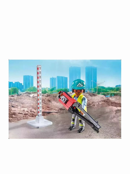 Easter Candle with Toy Action Heroes Steamroller & Workers For 4-10 Years for 4+ Years Playmobil