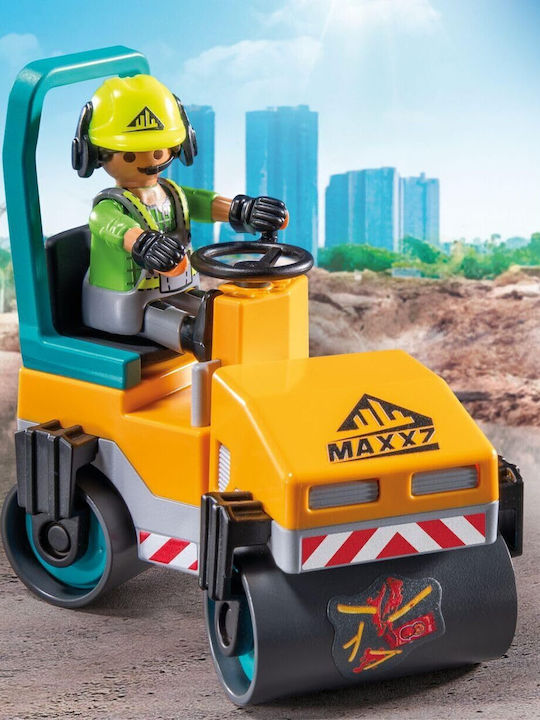 Easter Candle with Toy Action Heroes Steamroller & Workers For 4-10 Years for 4+ Years Playmobil