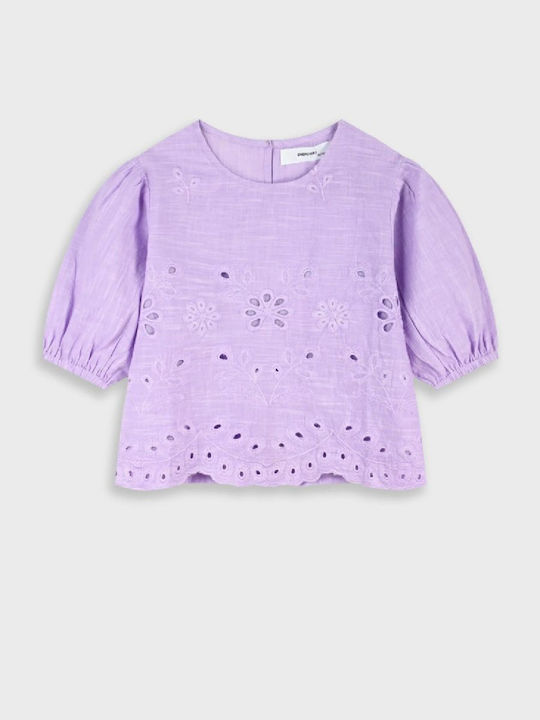 Kinderhemd Kurzarm Lilac
