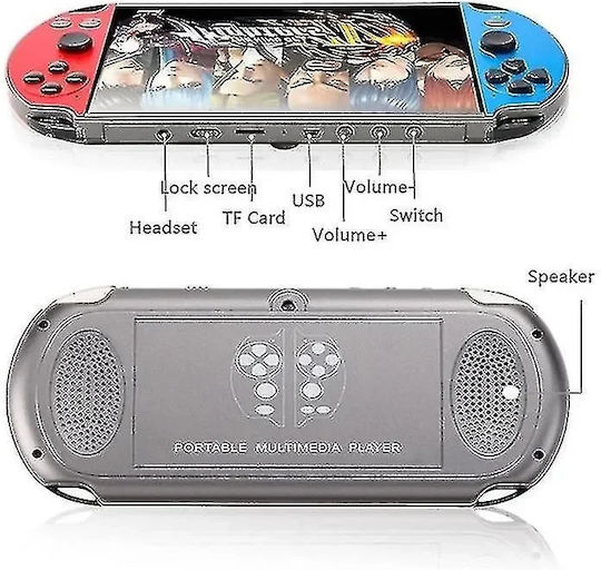 Large Game Console 7.1″ X12 Plus Game Player 96012 Electronic Kids Handheld Console