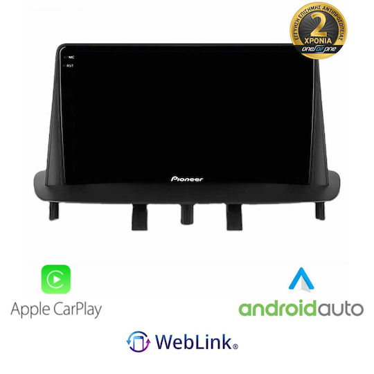 Pioneer Автомобилна Аудио Система За Renault 9 / Megane 2009 2015 Bluetooth USB Вграден Wi-Fi GPS Apple CarPlay Android Auto