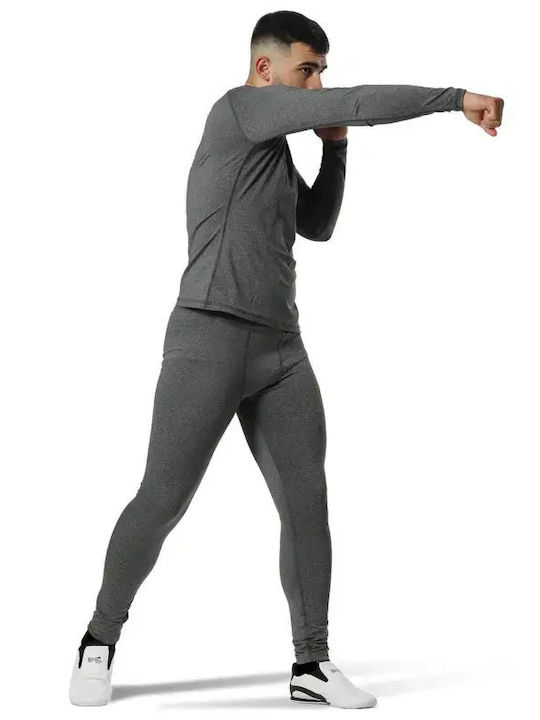 adidas Activeflex Ανδρική Μακρυμάνικη Μπλούζα 100120 για Jiu-Jitsu Πράσινη