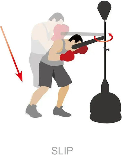 Olympus Sport Power Spin Bar Synthetic Filled Speed Punching Bag Black