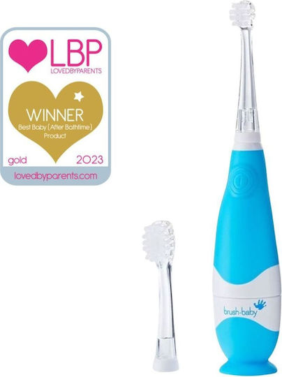 Brush Baby Babysonic Children's Electric Toothbrush with Chronograph for 0m+ Blue with Replacement Heads