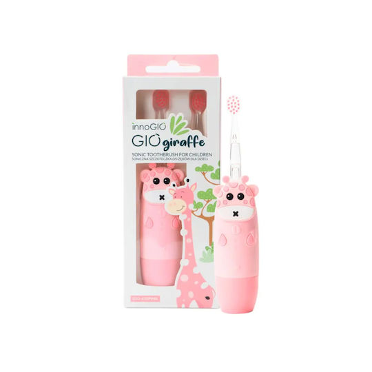 innoGio GIOgiraffe Children's Electric Toothbrush with Chronograph for 2+ Years Giraffe with Replacement Heads
