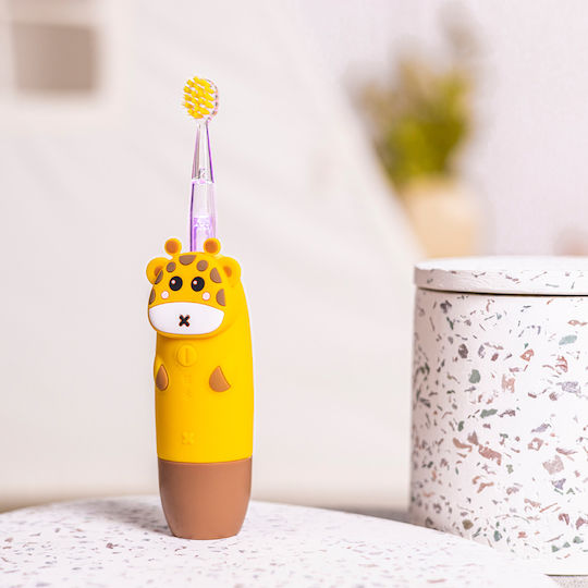 innoGio GIOgiraffe Children's Electric Toothbrush with Chronograph for 2+ Years Giraffe with Replacement Heads