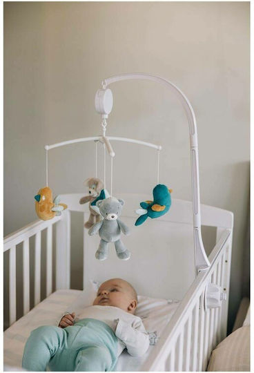 FreeOn Hanging Baby Toy for Cot with Music and Rotation Free2play Max Bear for Newborns