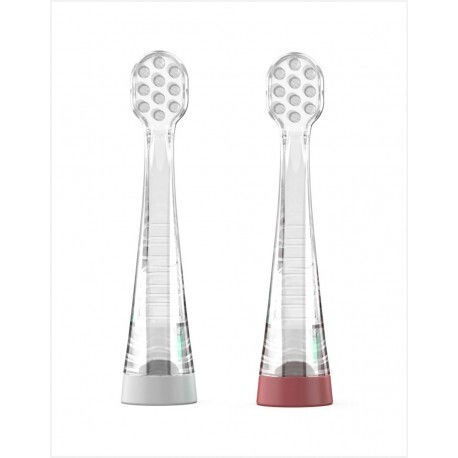 Nuvita Replacement Electric Toothbrush Heads Sonic Clean & Care Medium 2 Pieces For 18m+