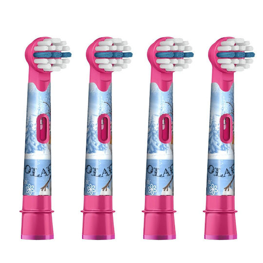 Oral-B Ανταλλακτικά Ηλεκτρικής Οδοντόβουρτσας Stages Power 4τμχ για 3+ Χρονών Frozen