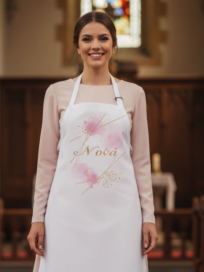 Bonjour Bebe White Godfather Apron