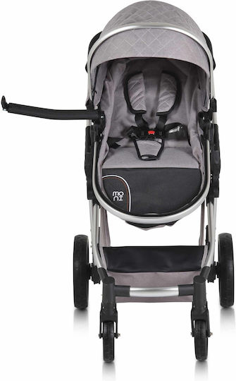 Cangaroo Alma Reversible 2 in 1 Baby Stroller Suitable for Newborn Gray Brown 7.5kg
