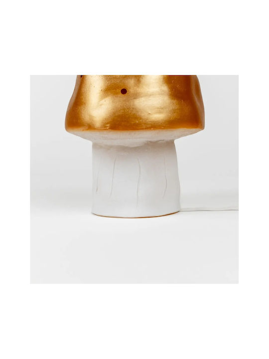 Egmont Led Kids Decorative Lamp Mushroom Small Orange 15x15x28εκ.