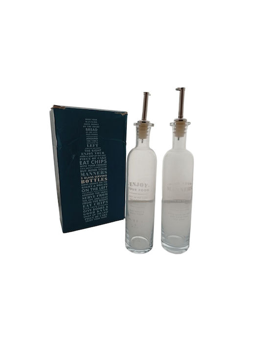 keleman Keleman Öl- und Essigspender-Set Glas mit Fluss
