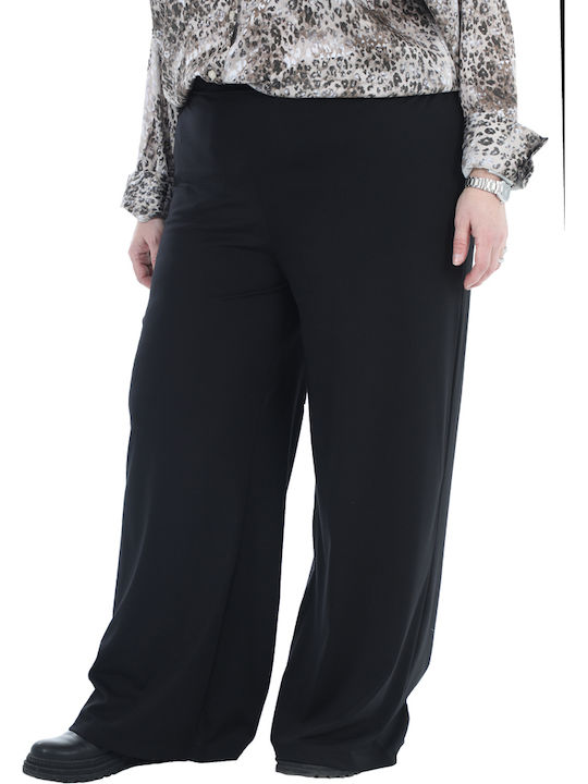 PLUS PERSONA Damenhose mit Gummiband Schwarze