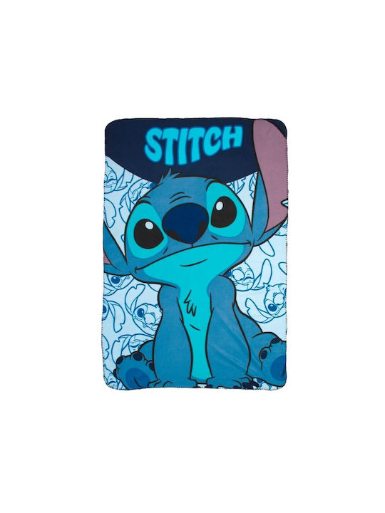 Disney Κουβέρτα Fleece Stitch Sky Blue 140x100εκ.