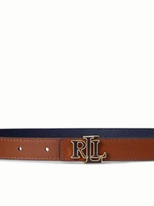 Leather Women's Belt Navy Blue