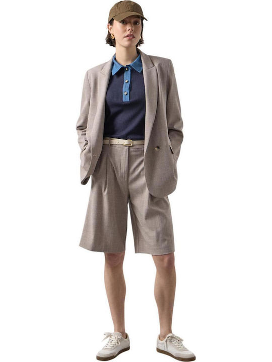 Passager Damen Doppelreihiges Blazer Braun Púro