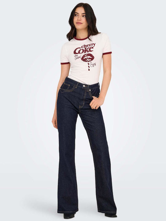 Hw High Waist Women's Jean Trousers Flared