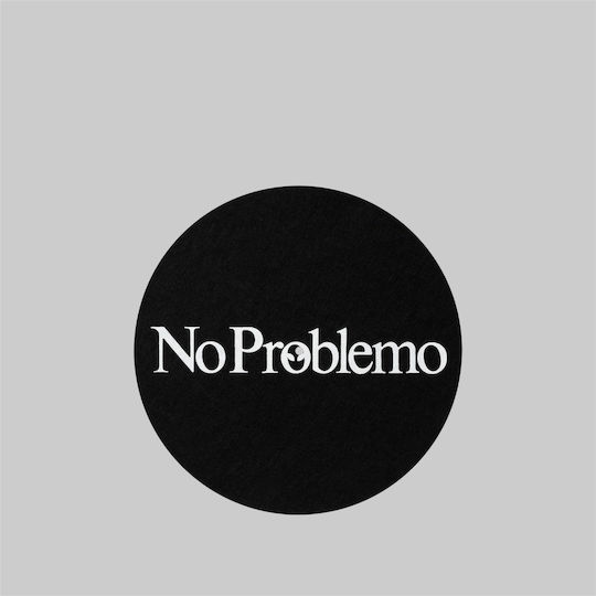 No Problemo Round Wooden Multicolour Coaster 3 Pieces