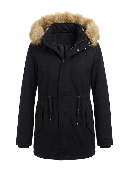 Winter Parka Jacket Black
