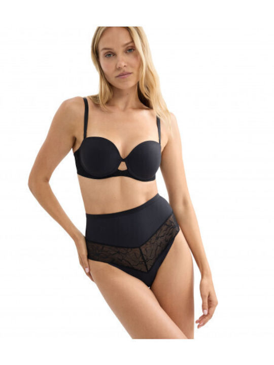 High Waist Women's Slip Black