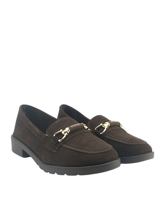 Γυναικεία Loafers σε Καφέ Χρώμα
