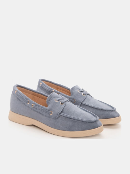 Damen Mokassins in Hellblau Farbe