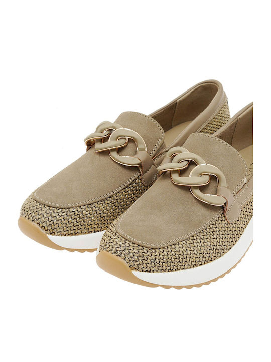 Γυναικεία Loafers σε Καφέ Χρώμα