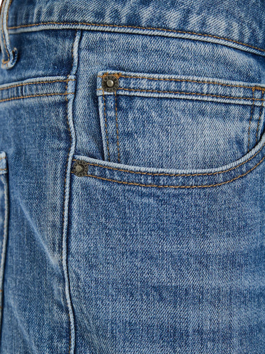 Men's Slim Tapered Fit Blue Jeans Pants