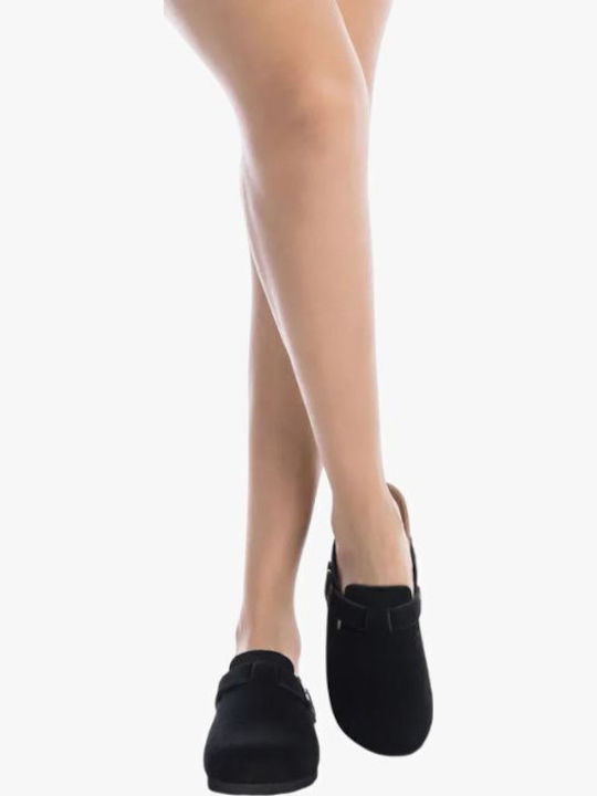 Anatomische Damen Hausschuhe Schwarz