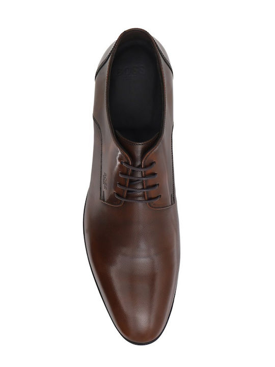 moon river brown dress BOSS Lace-up Leather Trainers Boy 35 Brown main image 0