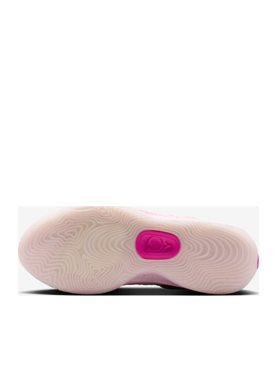 KD 18 Aunt Pearl Low Basketball Shoes Pearl Pink Laser Fuchsia Tulip Pink Playful Pink Pink Foam Glacier Blue