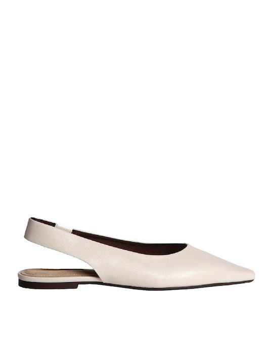 Women's Ballerina Shoes Slingback in Beige Colour