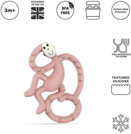 Matchstick Monkey Monkey Beißring & Zahnen Linderung für 3 Monate+ Grün