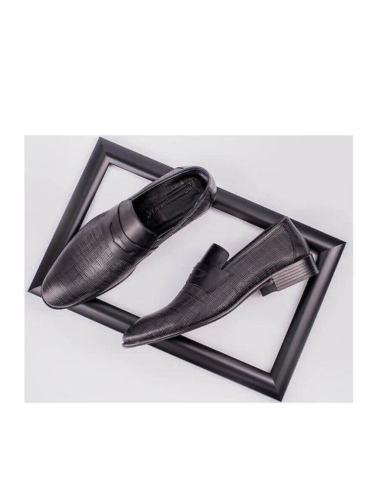Leder Herren Mokassins in Schwarz Farbe