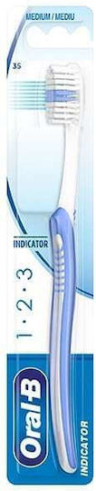 Oral-B 1-2-3 Manual Toothbrush Medium Purple
