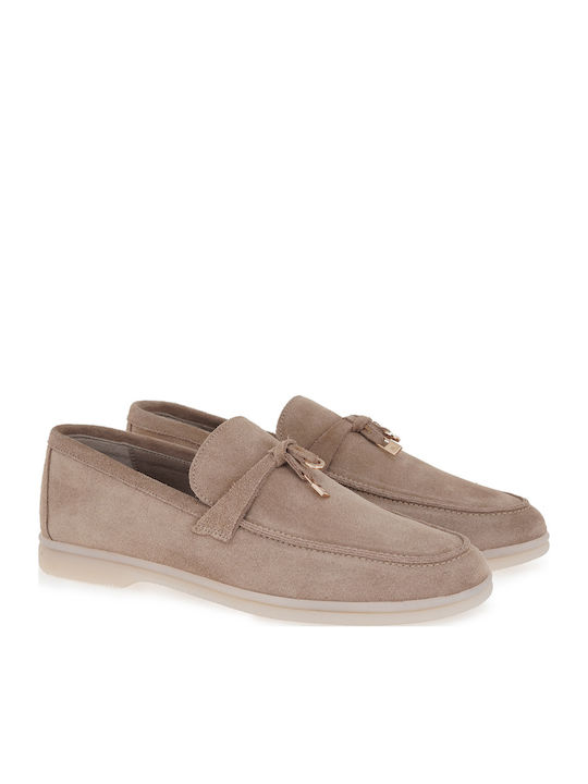 Δερμάτινα Γυναικεία Loafers σε Πράσινο Χρώμα