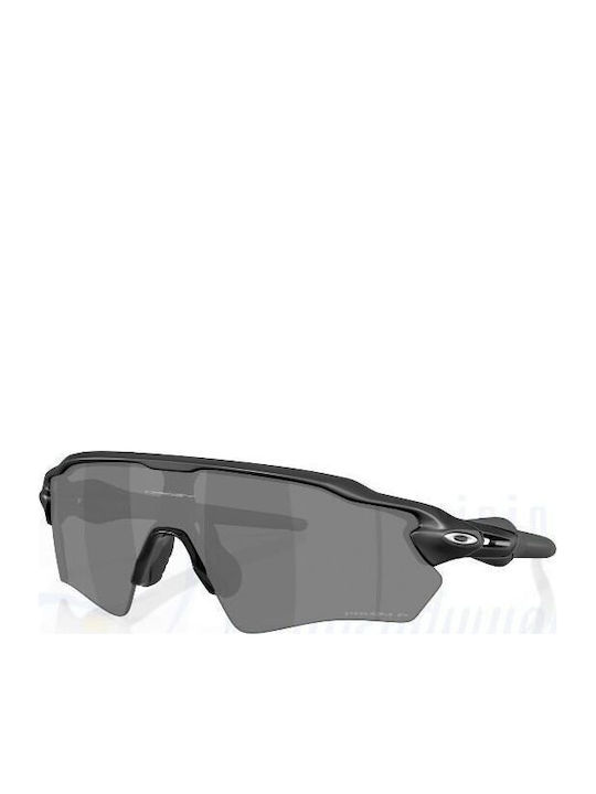 Oakley Radar Ev S Path Prizm Unisex Sonnenbrille mit Schwarz Kunststoff Gestell und Schwarz Polarisiert Linse OO9510-05