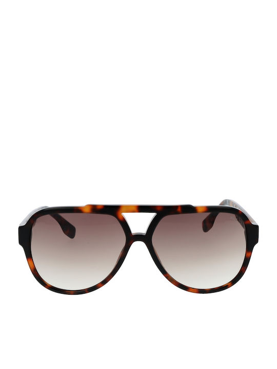 FILA Unisex Sunglasses with Brown Tartaruga Plastic Frame and Brown Gradient Lens SFI459V 0C10