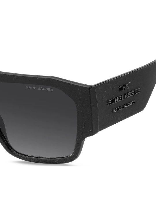 Marc Jacobs Herren Sonnenbrillen mit Schwarzem Horn umrandetem Rahmen und Grauer Verlaufsfarbe Gläser MARC 860/S 003/9O